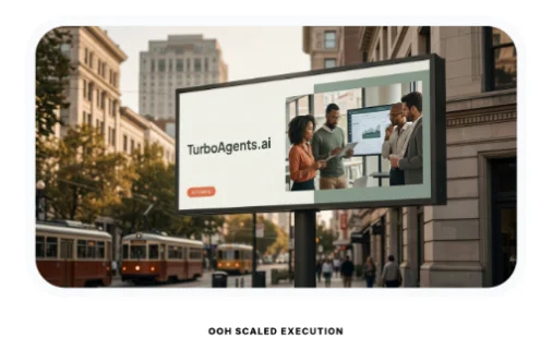 Out-of-home execution mockup